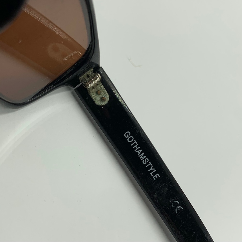 Vintage Black Oval Sunglasses Frames - Picture 6 of 7